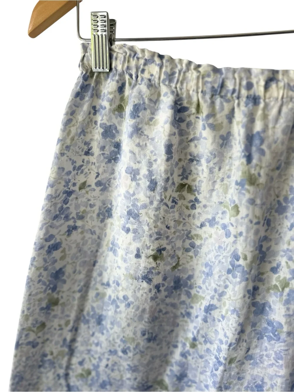 Liz Clairborne LizSport Linen Vintage MIDI Floral Skirt